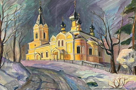«Храм Успения Божией Матери в Лезье»: работа на конкурс «Герои живут в моём сердце»