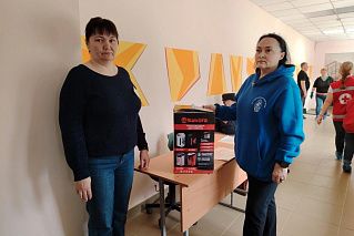 Российский детский фонд посетил пункт временного размещения людей в Светлодольской школе